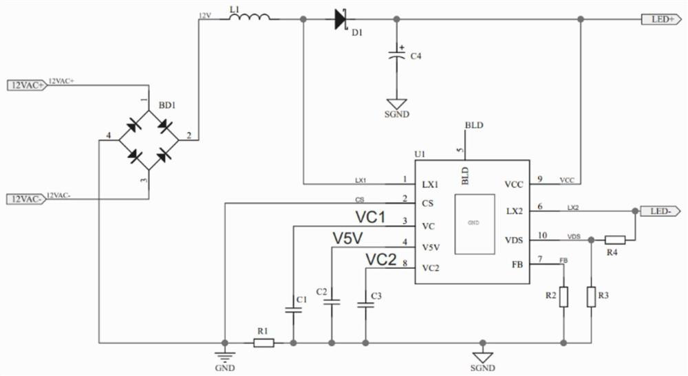 LED silicon controlled rectifier dimming quick response circuit and LED lighting device