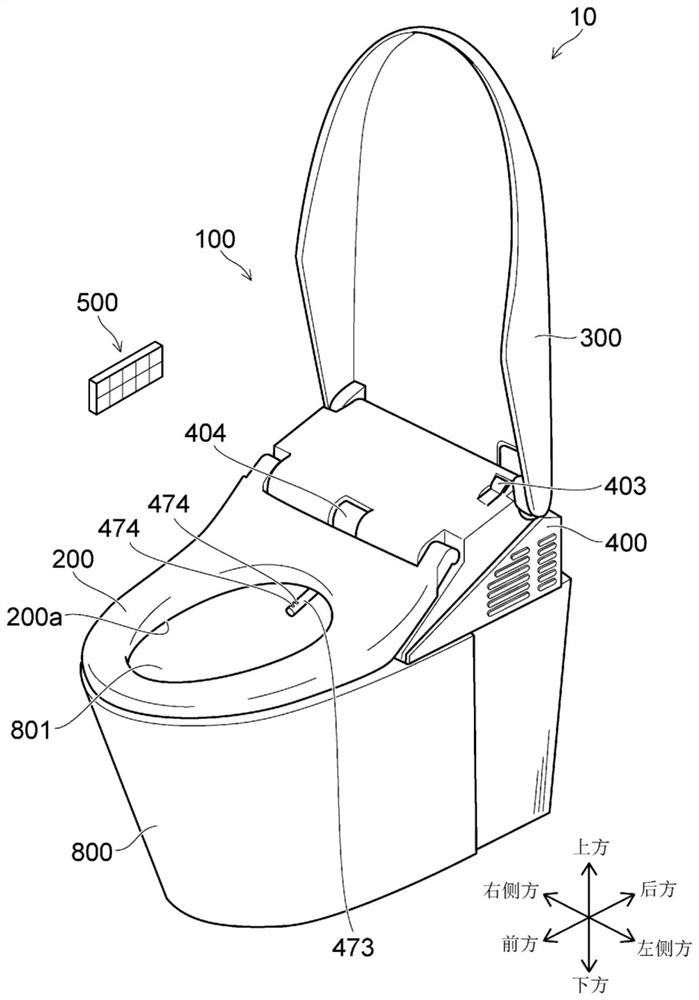 Toilet device and toilet seat device