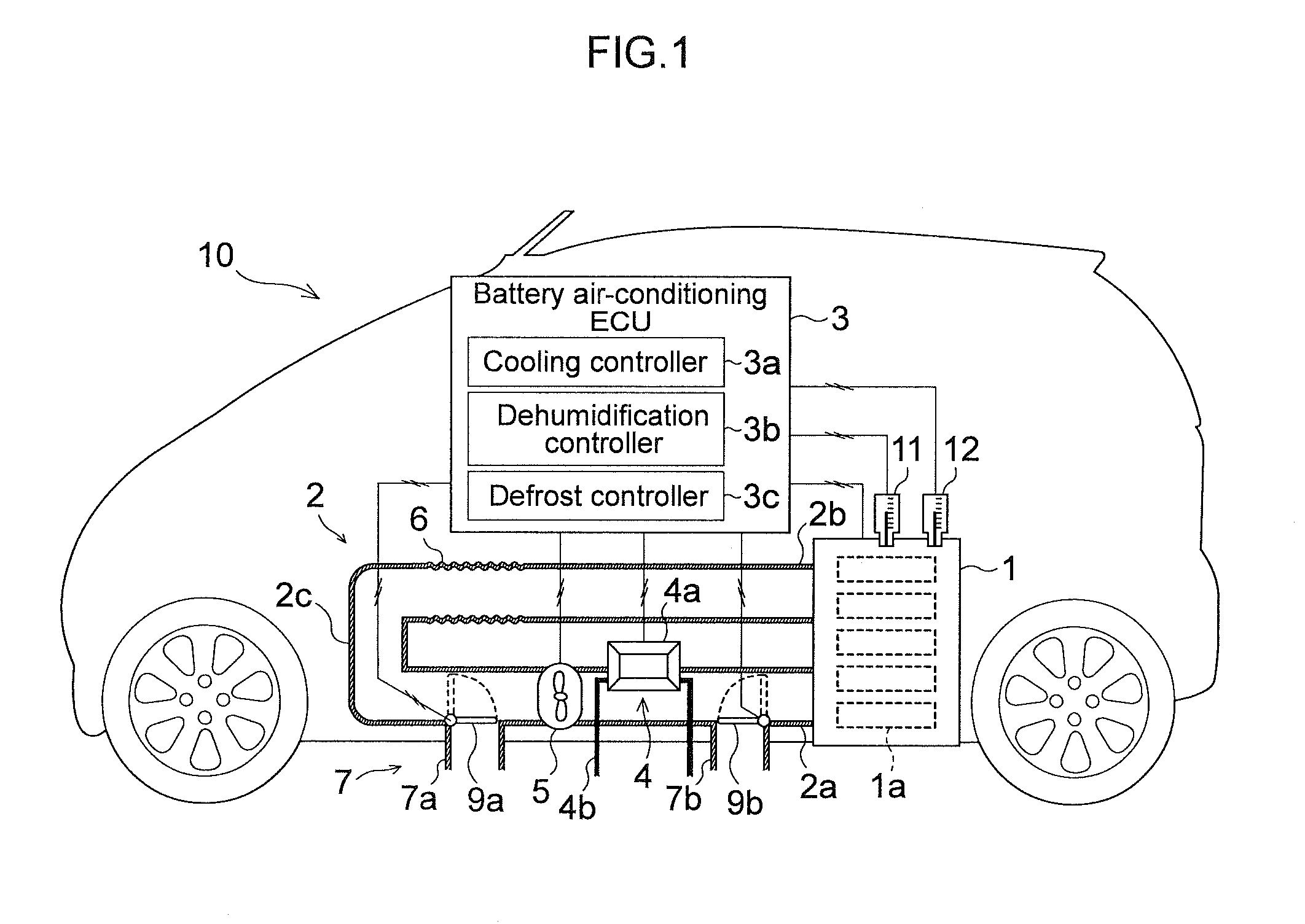 Air-conditioning controlling apparatus for a battery pack
