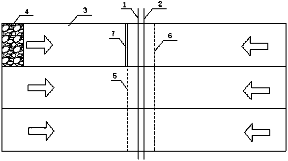 A method for roof cutting, pressure relief and roadway protection of the withdrawal passageway at the end of coal mining face