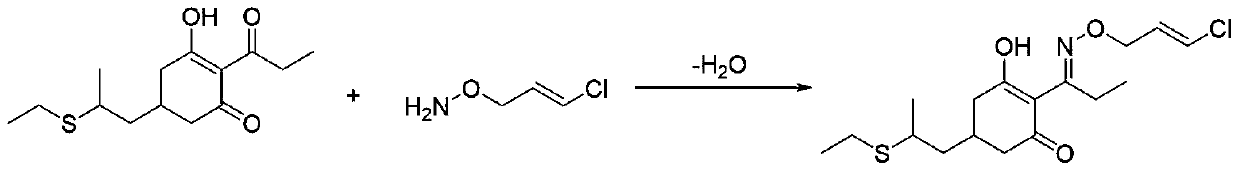 Industrialized method for one-pot synthesis of o-chloropropene hydroxylamine