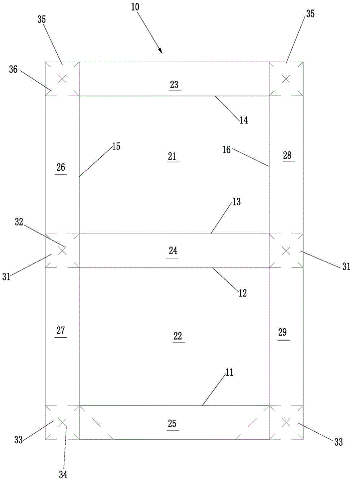 No-cutting and no-bonding cover turning carton and folding method thereof