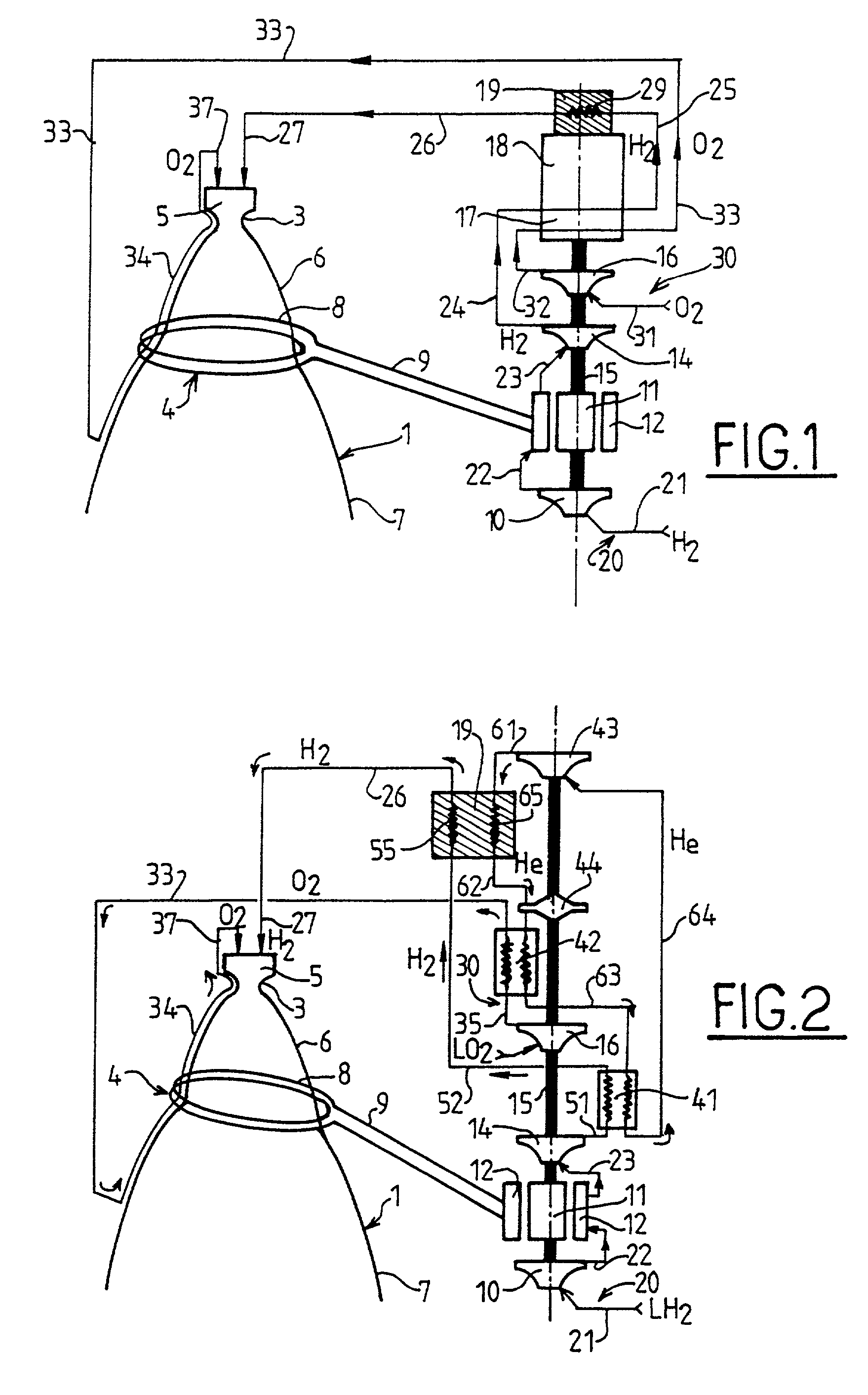 Propulsion device, in particular for a rocket