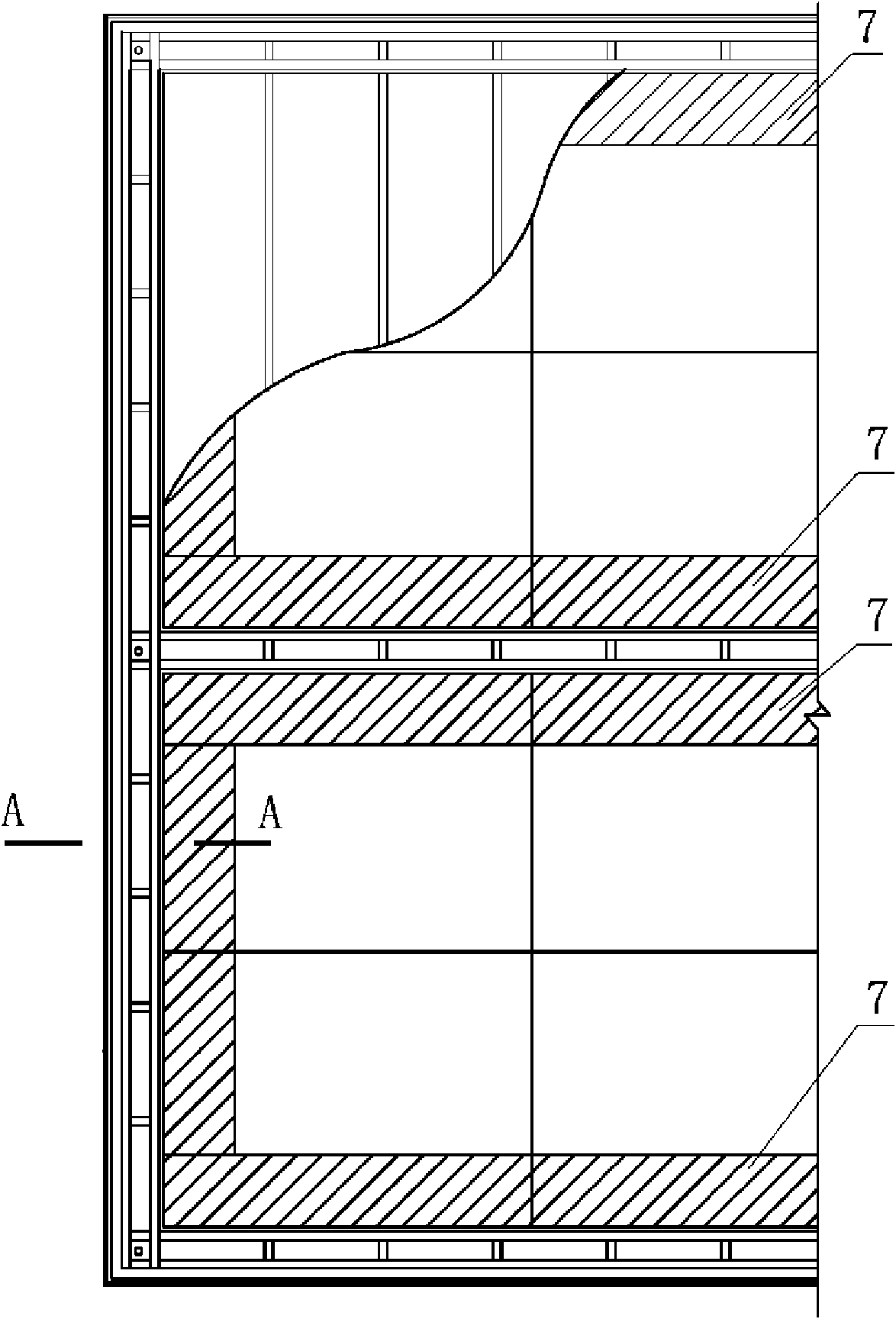 Cast-in-place light solid composite wall body of light steel truss structure and construction method thereof