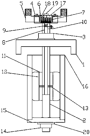 Cylinder sleeve demounting device high in safety performance