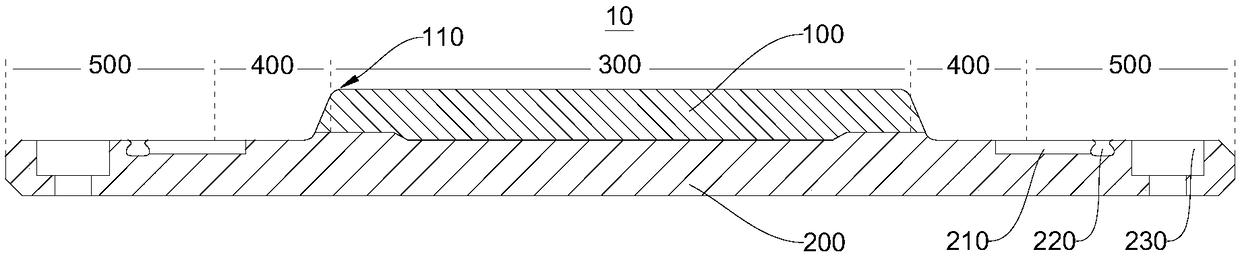 Target component and processing method