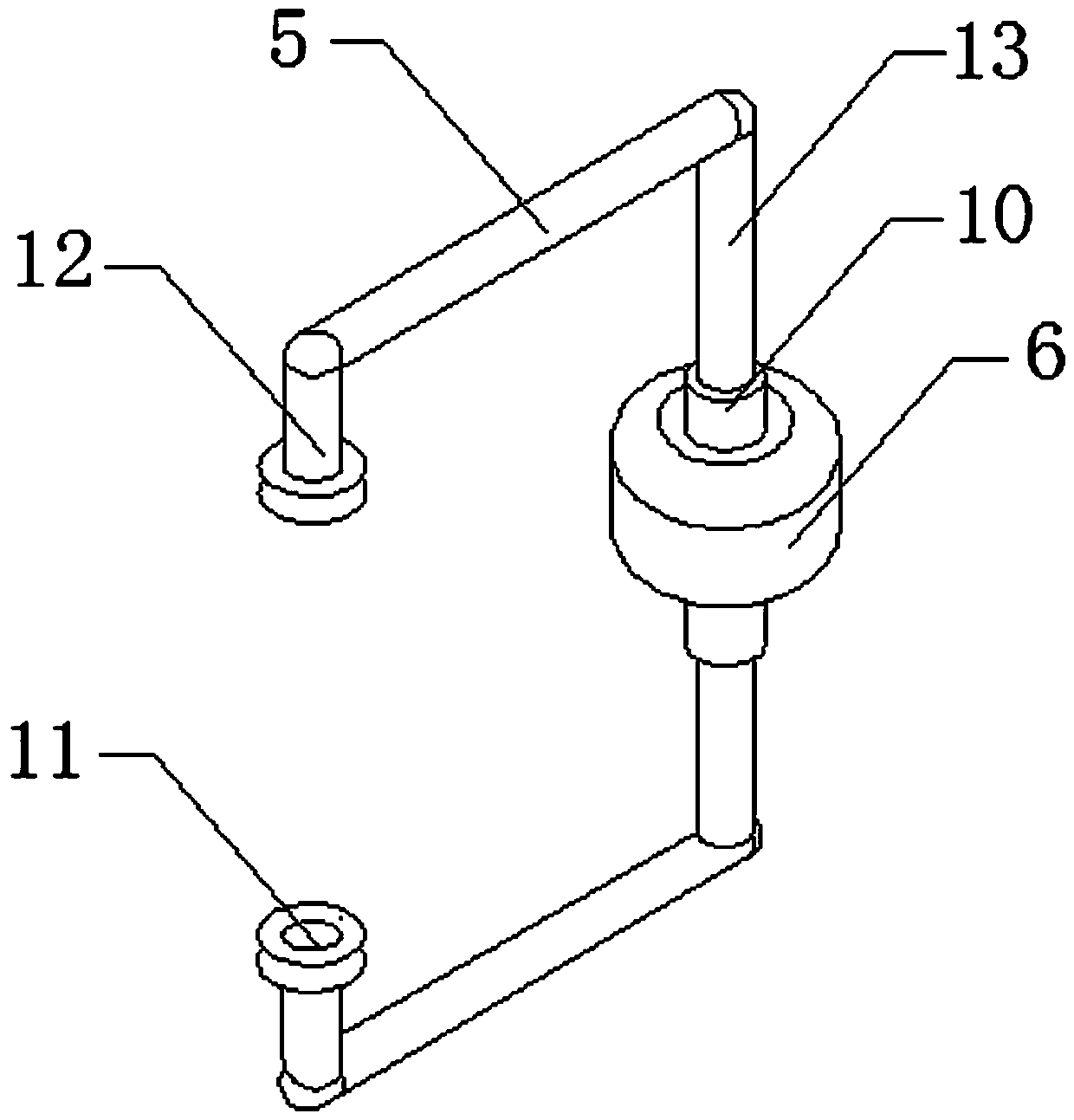 Grinding device for domestic rusted steel pipe