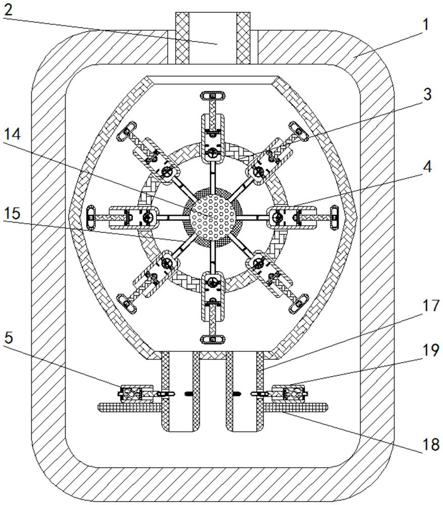 Hydraulic crusher capable of controlling size of crushed particles and protecting hammer bodies