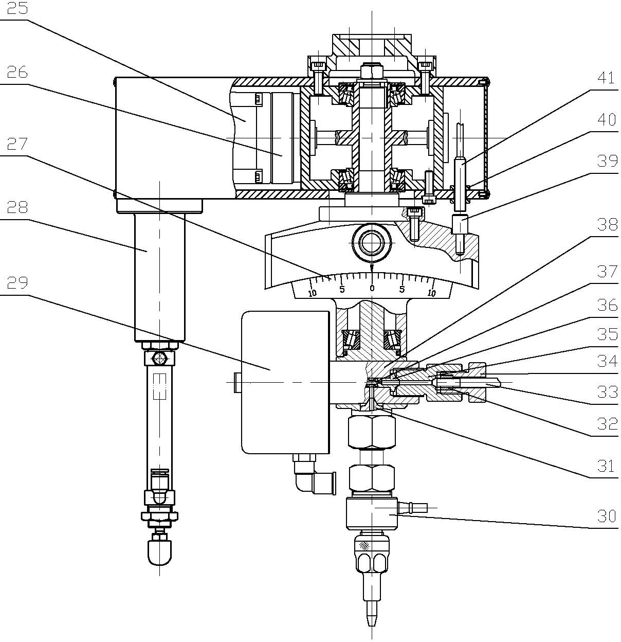 Adjustable Bevel Cutting Control Mechanism for Waterjet Cutting Equipment