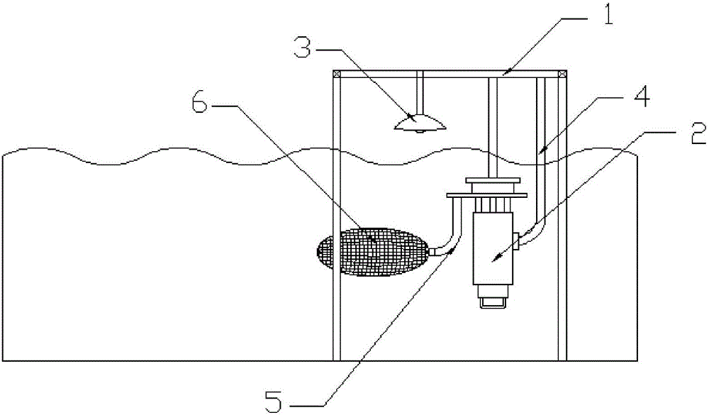 Trapping device of cladoceran insects in crab pond and method of trapping device