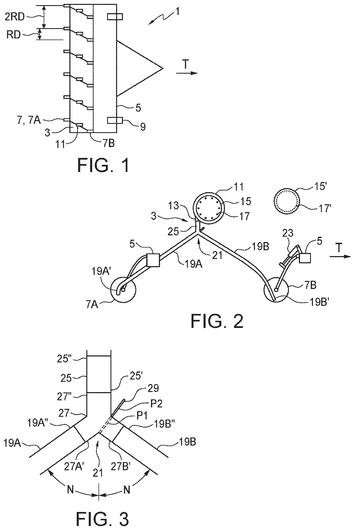 Singulating meter feeding multiple furrow openers