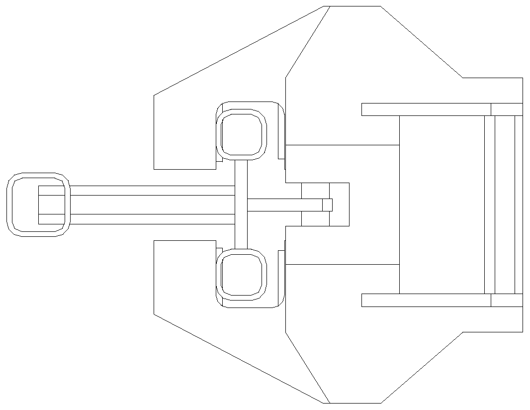 One-way anti-falling and unloading integrated device for attached-type lifting scaffold