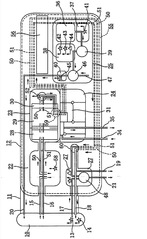 Excretion treatment device and method thereof