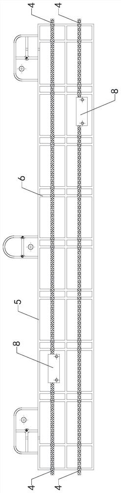 Wire trough plate for circuit connection between graphene and carbon crystal floor heating modules