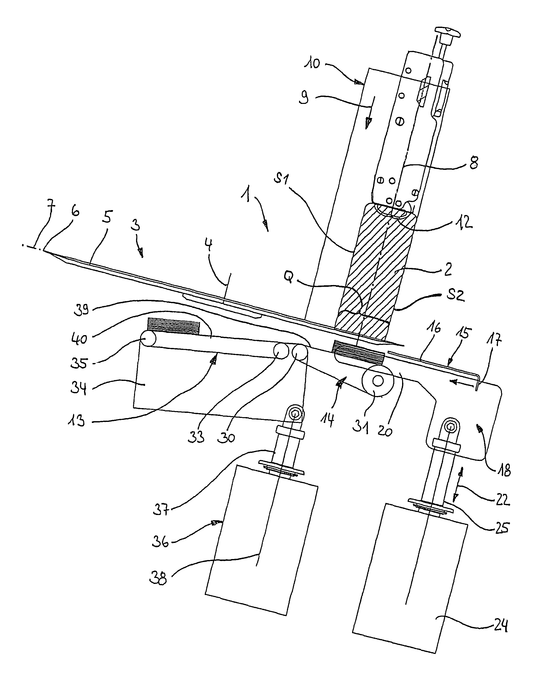Method for cutting a food standard into slices