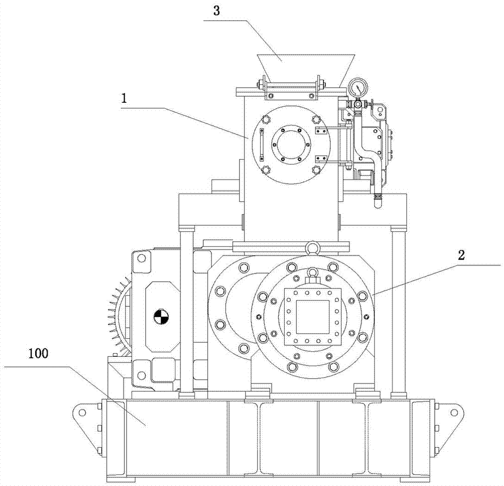 High pressure extrusion molding machine