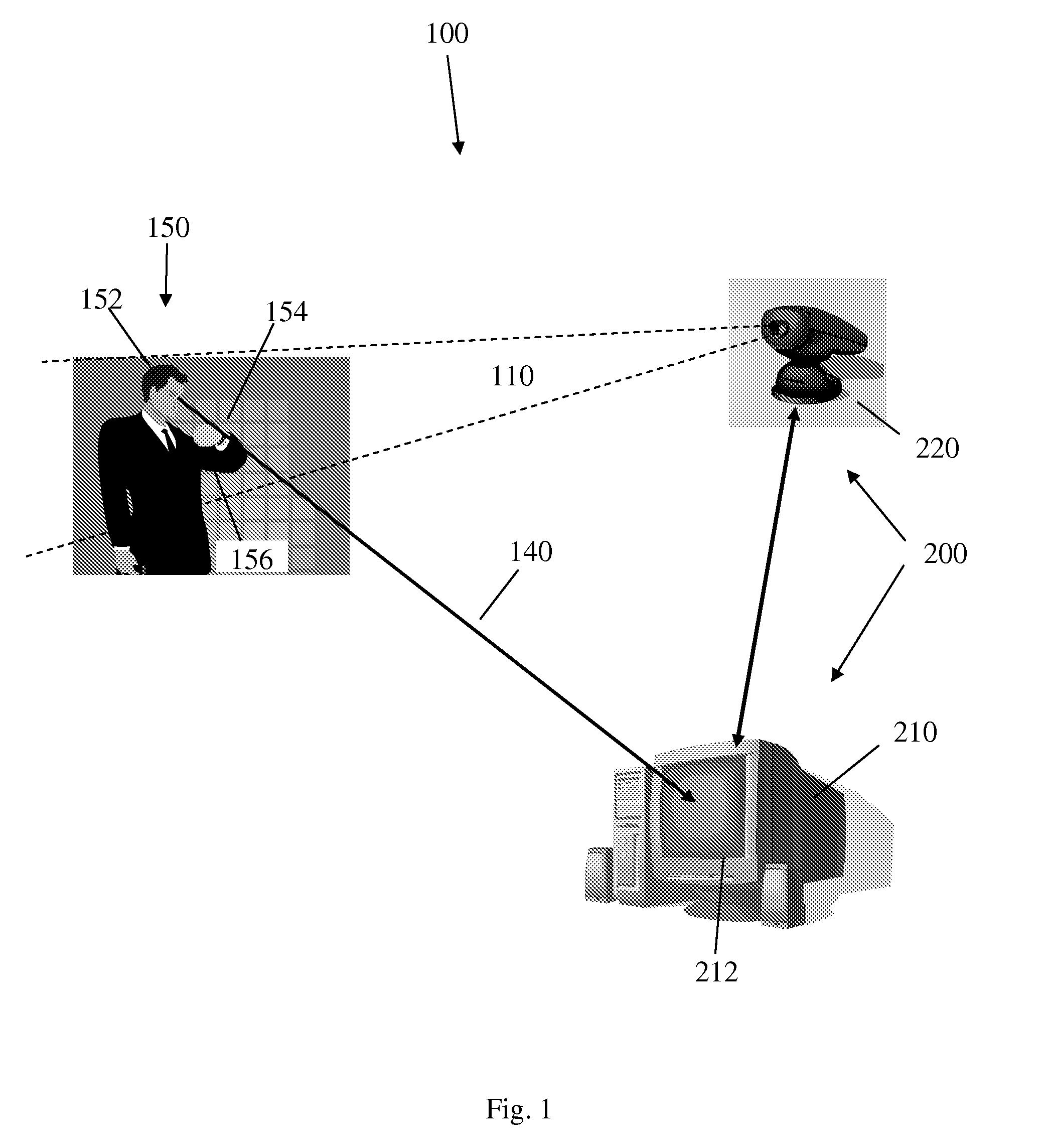 Pointing device and method