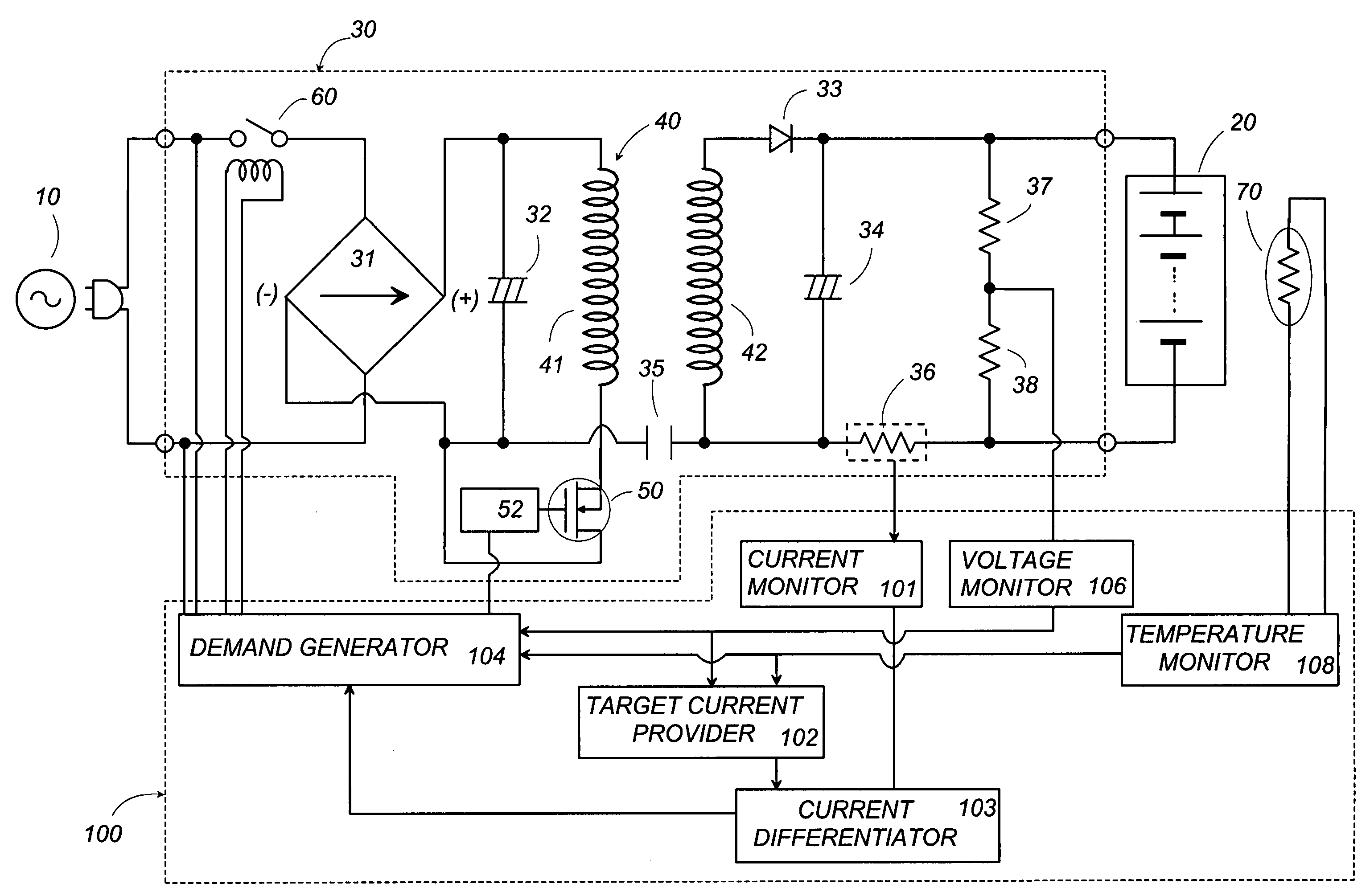 Constant-current battery charger