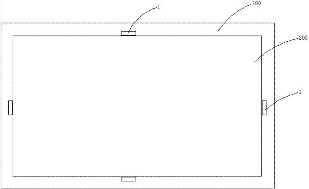 Positioning device for light guide plate