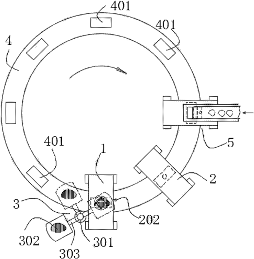 Food material slicing production line and slicing method thereof