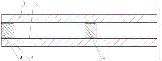 Negative pressure hollow glass and preparation method thereof