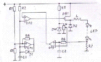 Universal direct-current LED driving power source