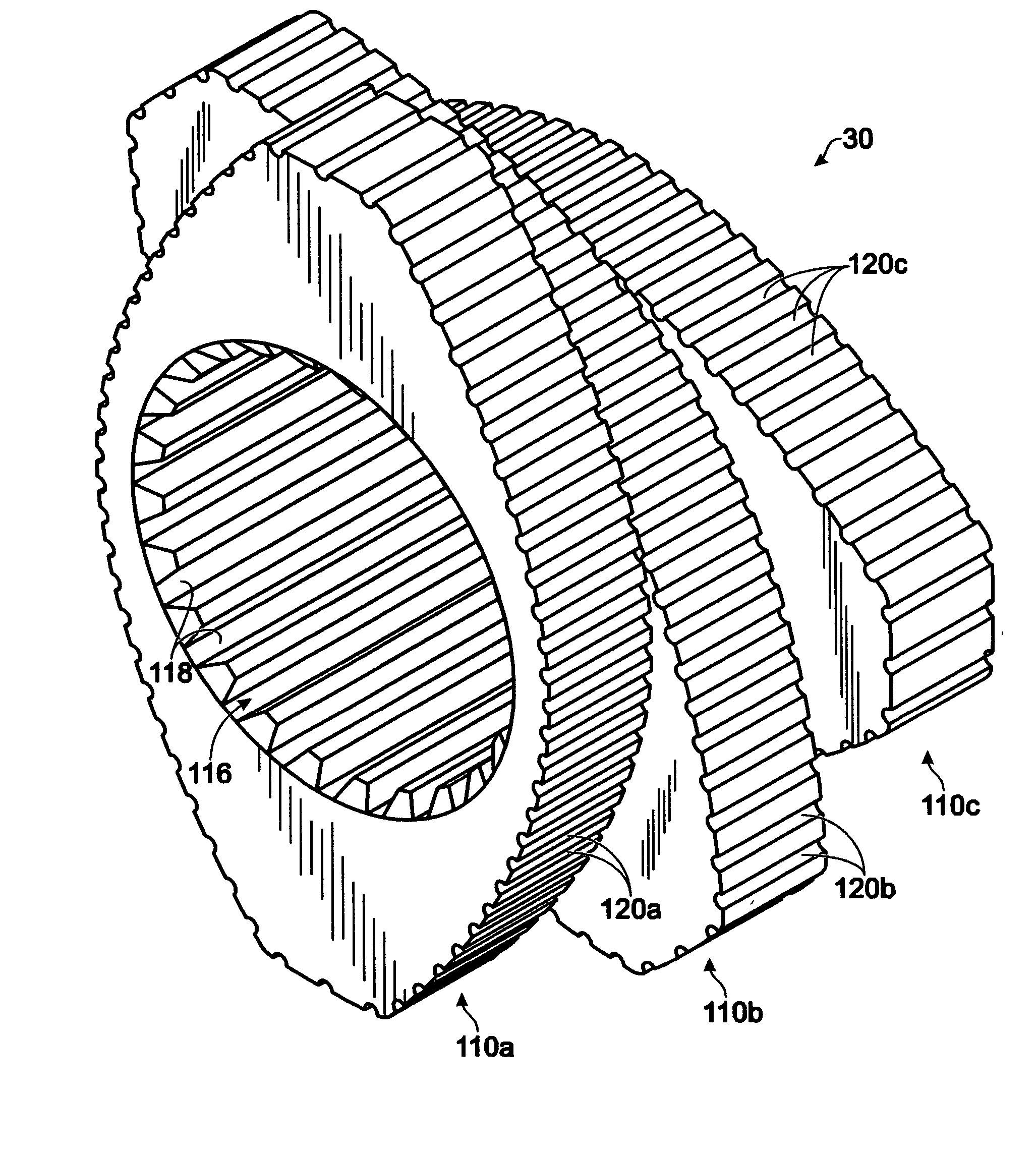 Serrated kneading disk and kneading block