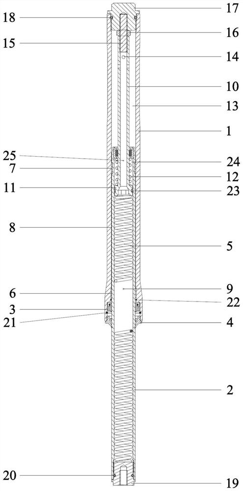 Inverted front shock absorber of motorcycle