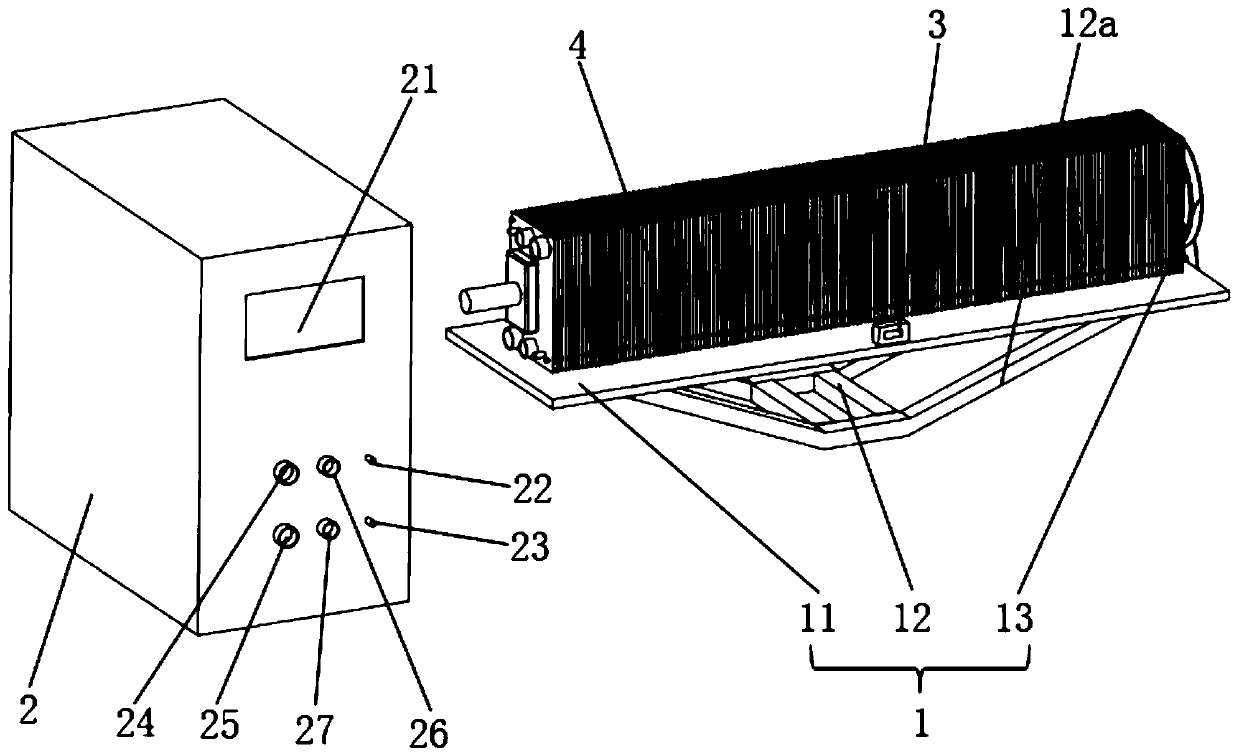 Hydrogen fuel cell stack assembling device