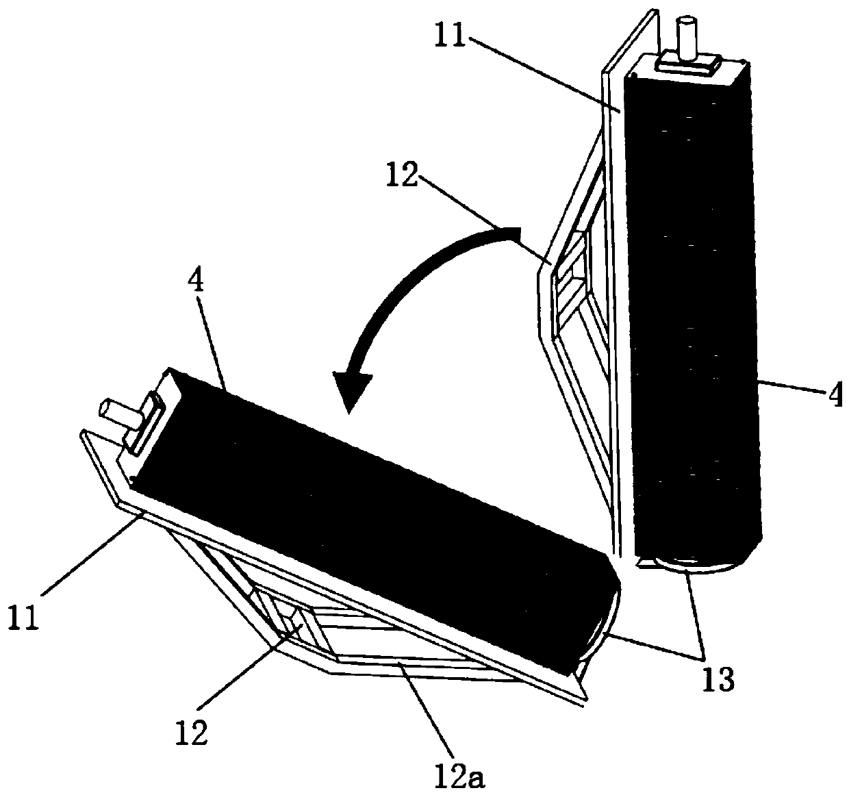 Hydrogen fuel cell stack assembling device