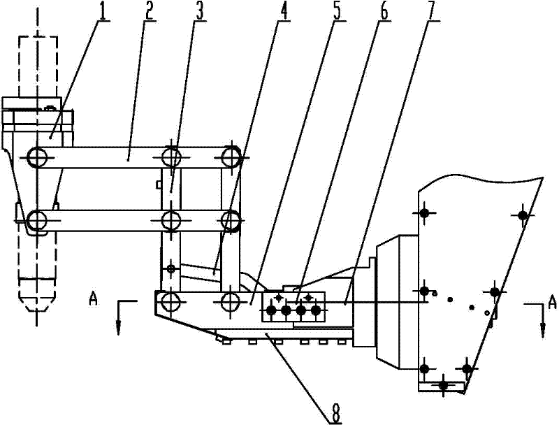 Bevel cutting device of plasma cutting machine