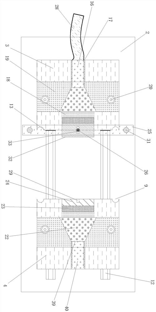 Optical fiber test crimping connection device and optical fiber crimping connection method