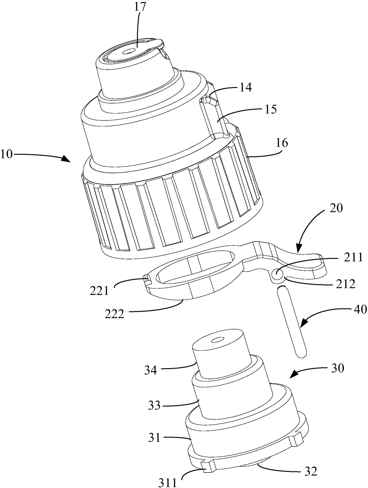 Connecting sprayer and tire repairing device