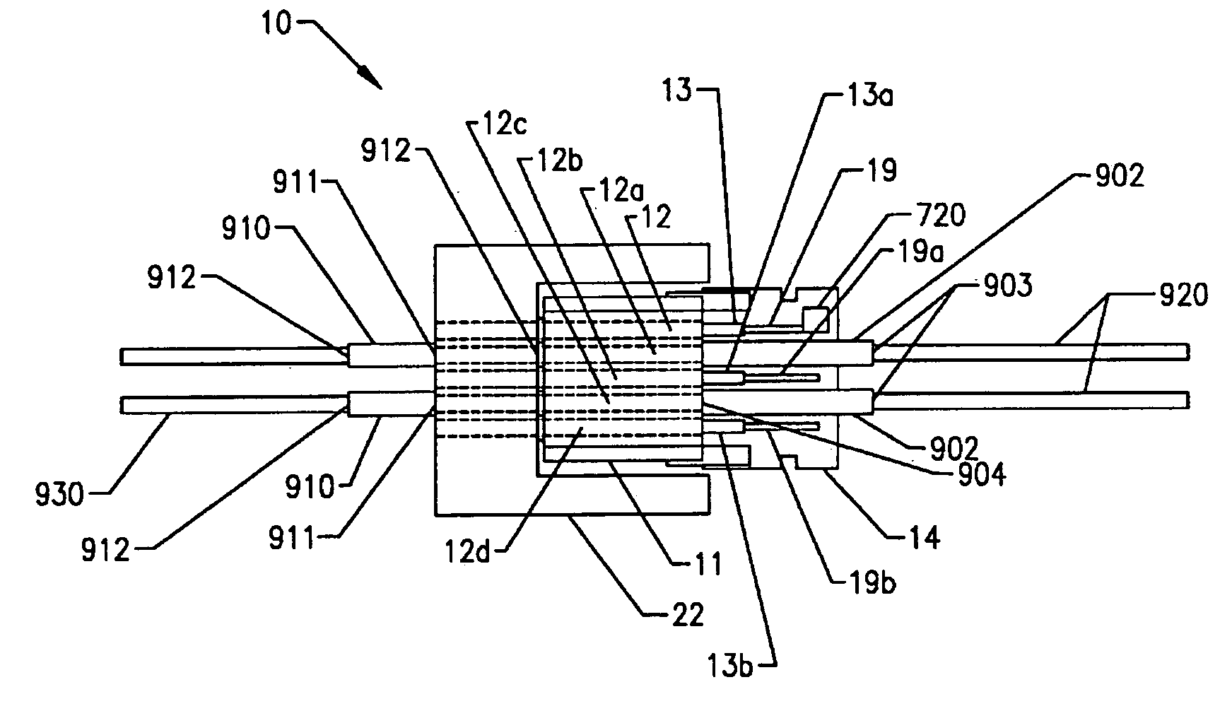 Extruded connector without channel insulating layer