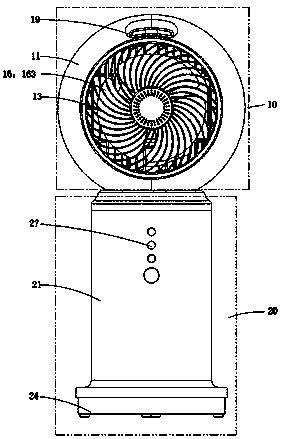Air circulation fan with humidifying function