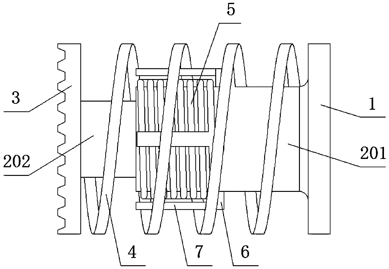 Energy dissipating anti-climbing device for railway locomotive head