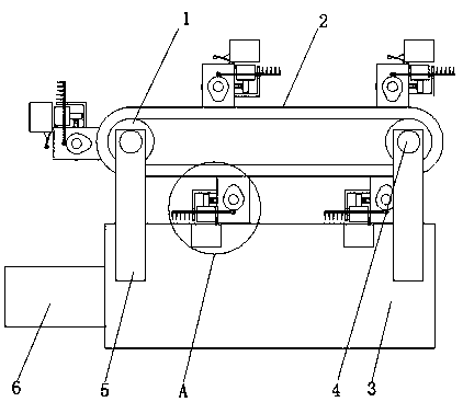 A fast foam scraping device for stabilizing flotation flow field