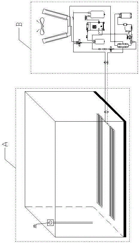 Direct heating air source heat pump crude oil heating system