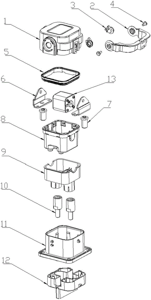 Opening and closing mechanism of high-voltage part hand-operated maintenance switch