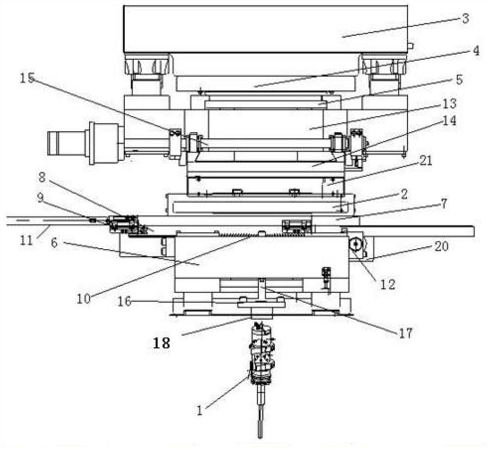 A multi-directional intelligent heat riveting seat structure