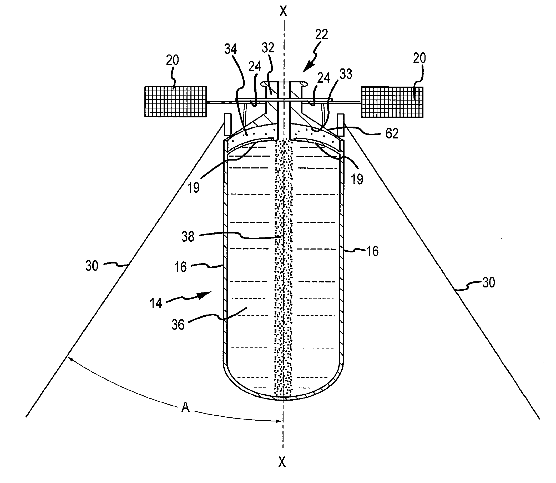 Cryogenic propellant depot and integral sunshield