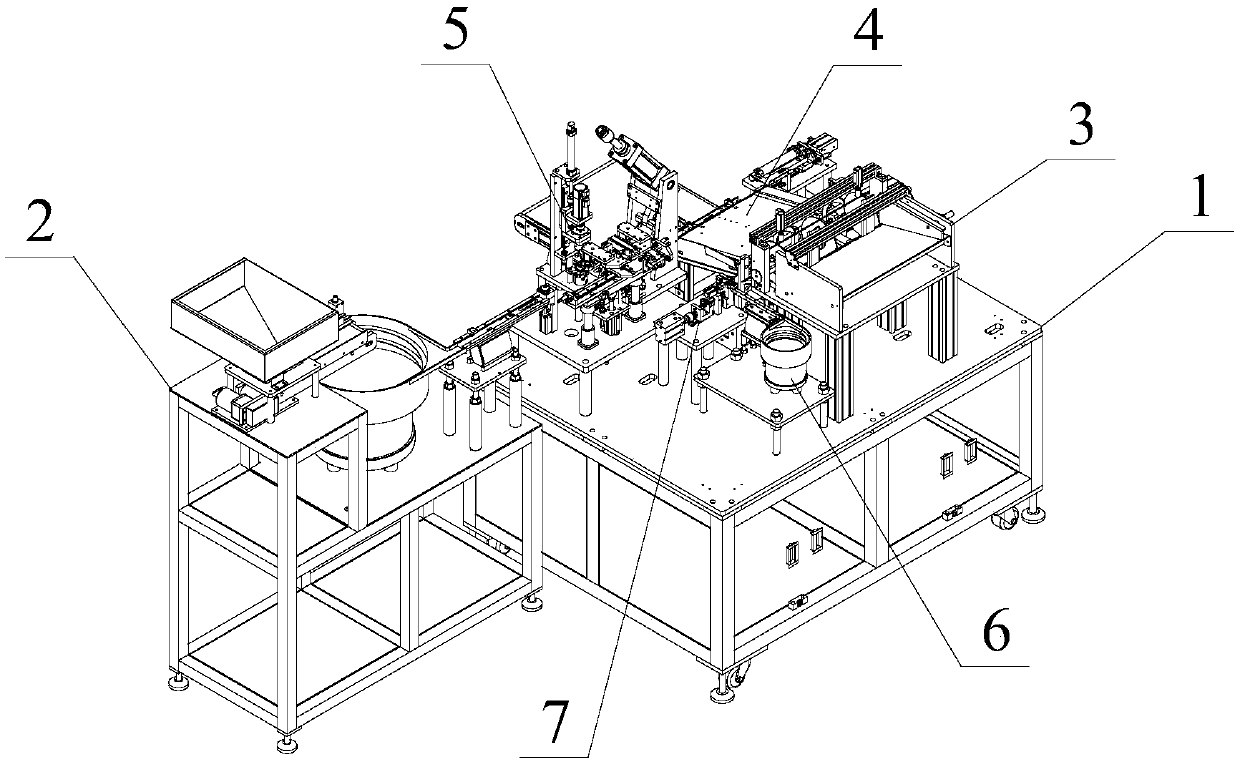 A riveting device for motor end caps and power pipe fittings