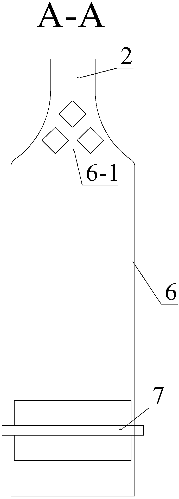 A circulating fluidized bed boiler bottom slag waste heat recovery device