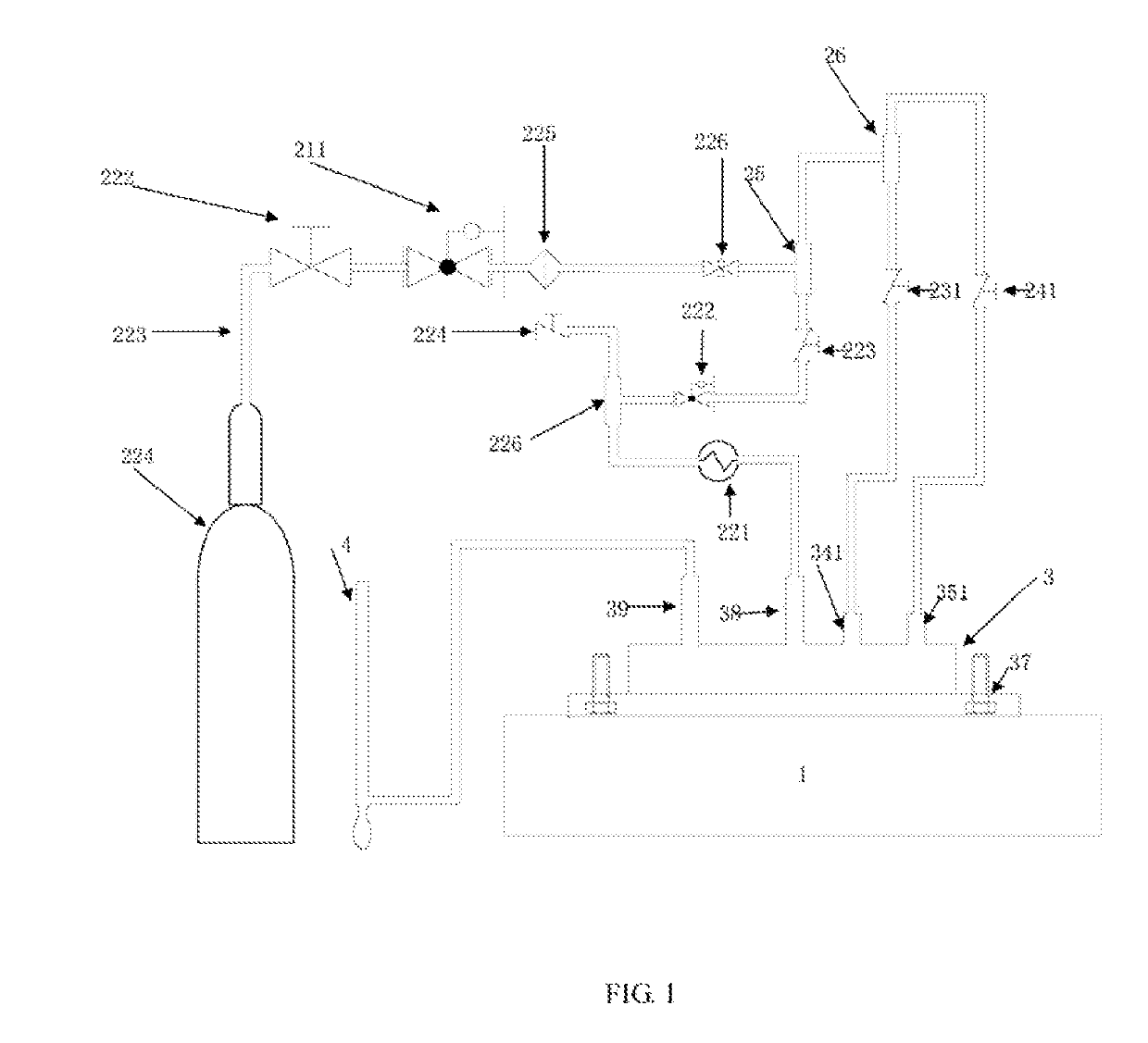 Testing apparatus for gas permeability in concrete and testing method therefor