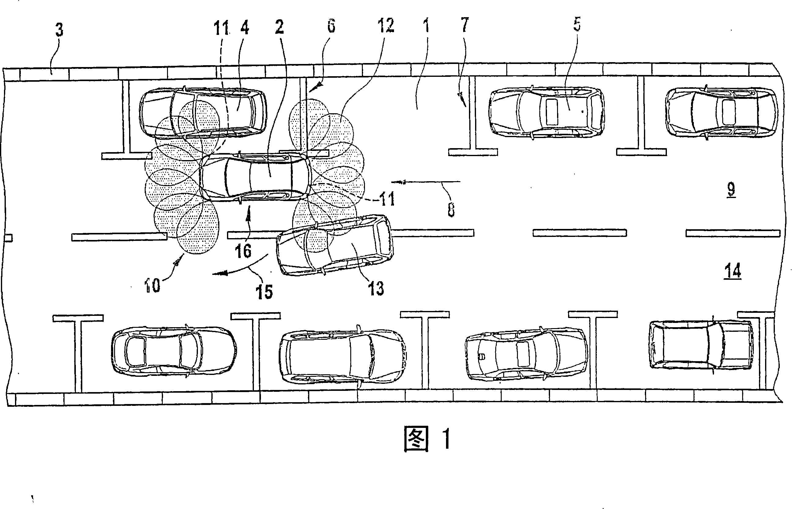 Method to support the parking procedure of a vehicle