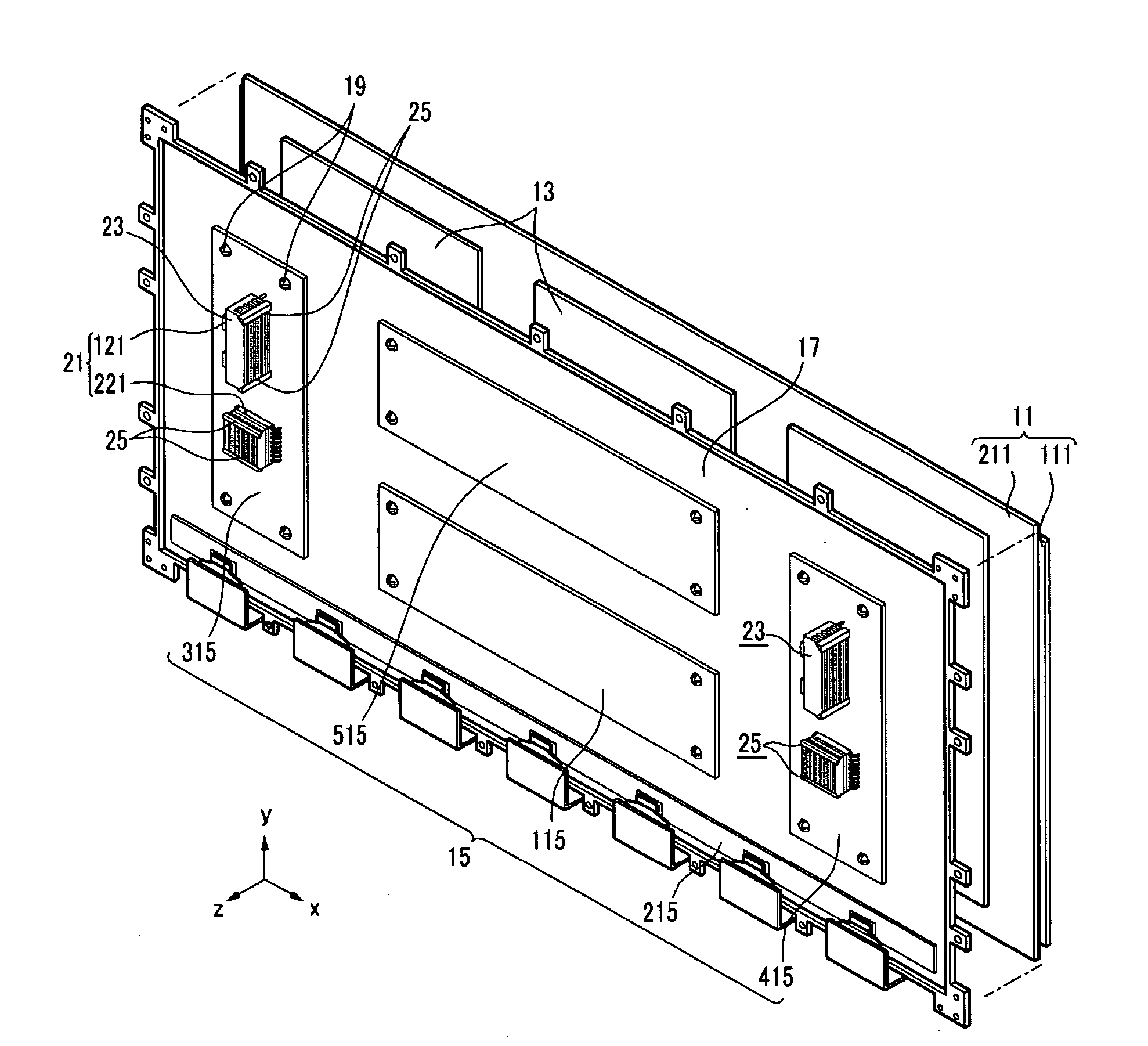 Plasma display device with heat sink noise reducer