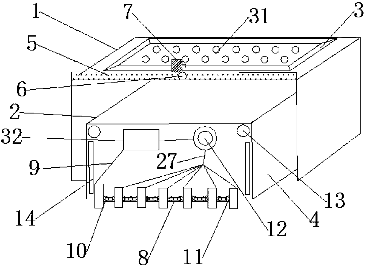 Combined optical branching device