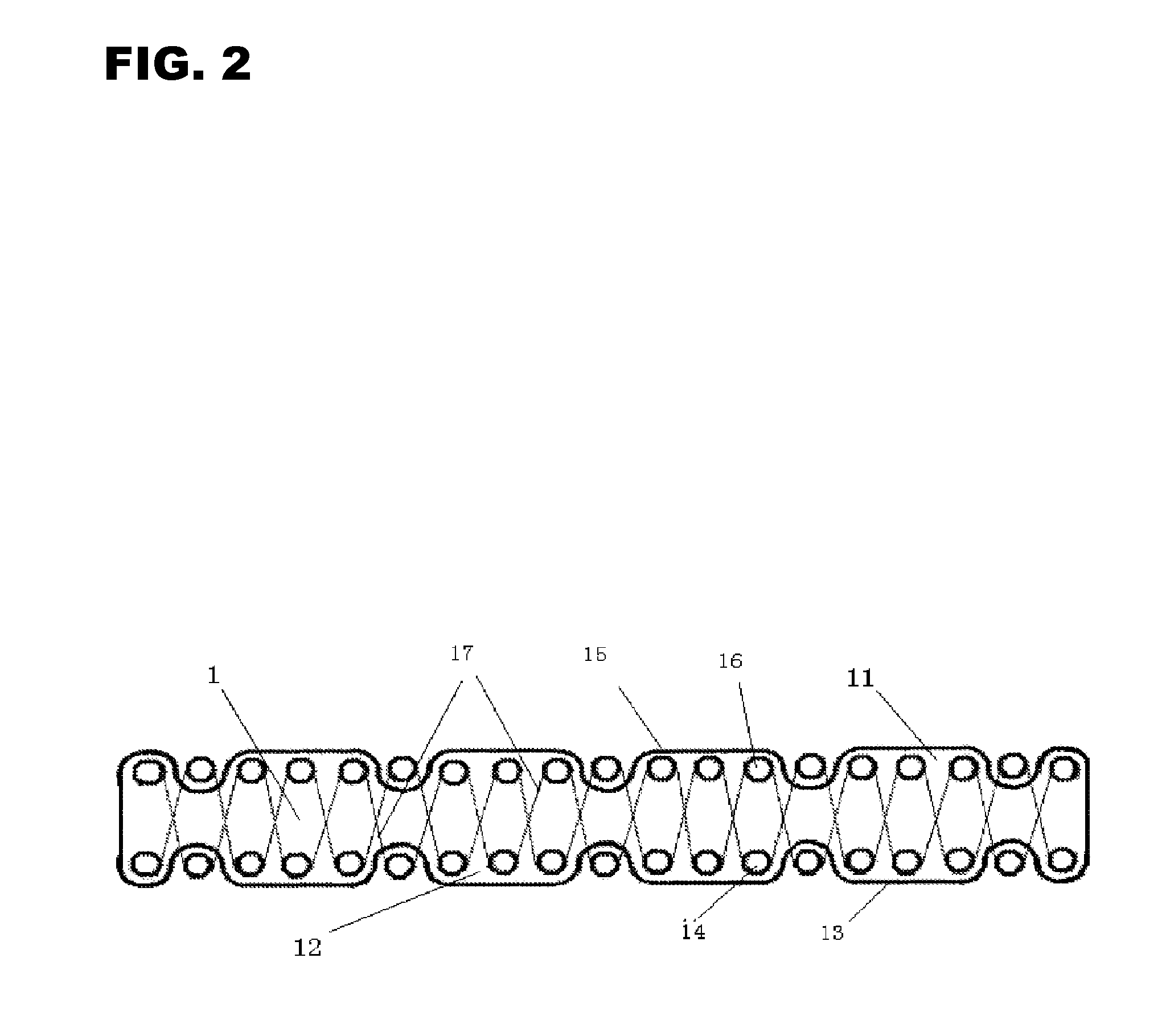 Fabric Strap with Multi-Layer Structure For Air-Cushion Effect And Uses Thereof In Underwear