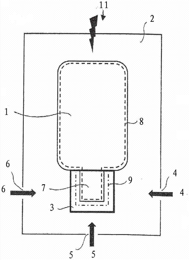 Film body, reverse injection molding method for film body, and reverse injection molding tool for film body