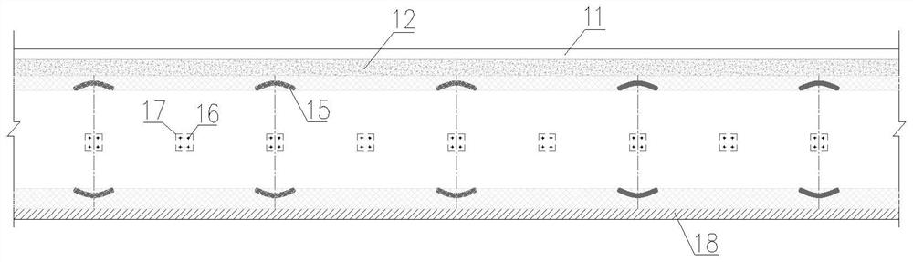 Operation tunnel fabricated prefabricated tunnel bottom structure and construction method